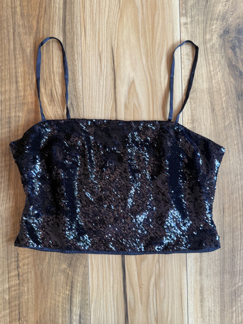 J.Crew Collection Sequin Cropped Top